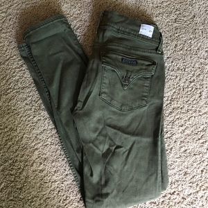 Hudson Collin green skinny jeans